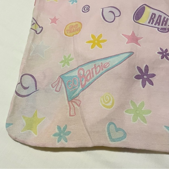 Vintage 1998 Barbie Cheer Leader Reversible Comforter - Picture 14 of 16